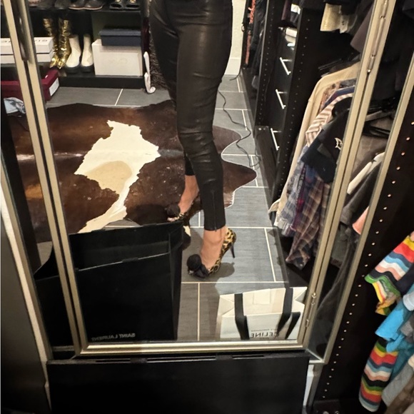 J Brand L8001 Stretch Leather Pant 27 NEW Mid Rise - Picture 10 of 12